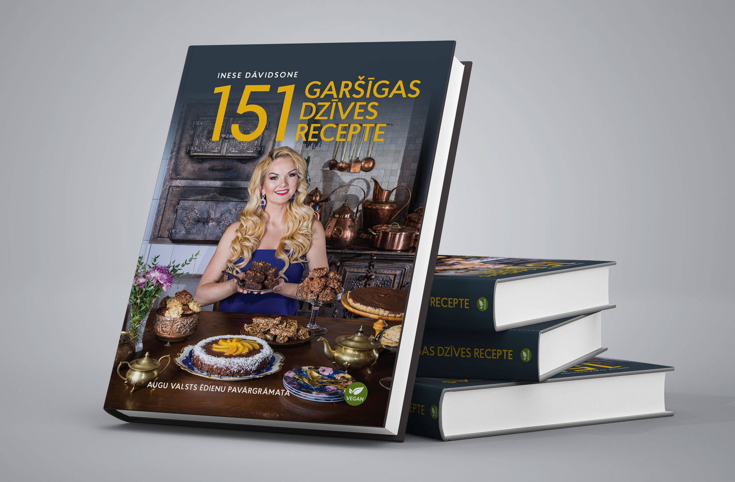 Ineses Dāvidsones grāmata "151 garšīgas dzīves recepte"
