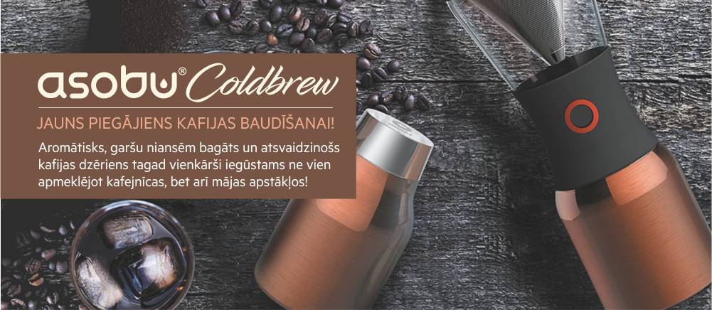 COLD BREW ierīci aukstās kafijas pagatavošanai testē ROCKET BEAN ROASTERY