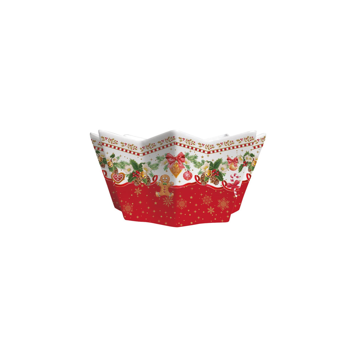 CHRISTMAS MEMORIES BĻODIŅA-ZVAIGZNE D20CM, PORCELĀNS
