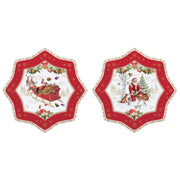 CHRISTMAS MEMORIES DESERTA ŠĶĪVJI 20 CM, KOMPL. 2 GAB. , PORCELĀNS