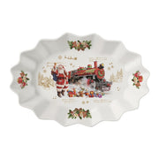 CHRISTMAS MEMORIES ŠĶĪVIS 30X20.5CM/H5CM, OVĀLS, PORCELĀNS
