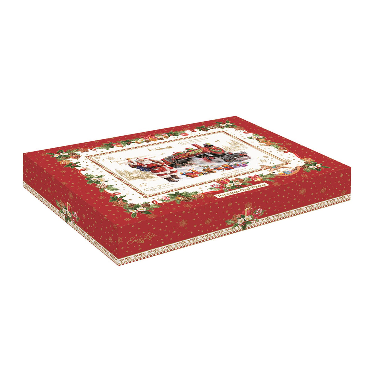CHRISTMAS MEMORIES ŠĶĪVIS 30X20.5CM/H5CM, OVĀLS, PORCELĀNS