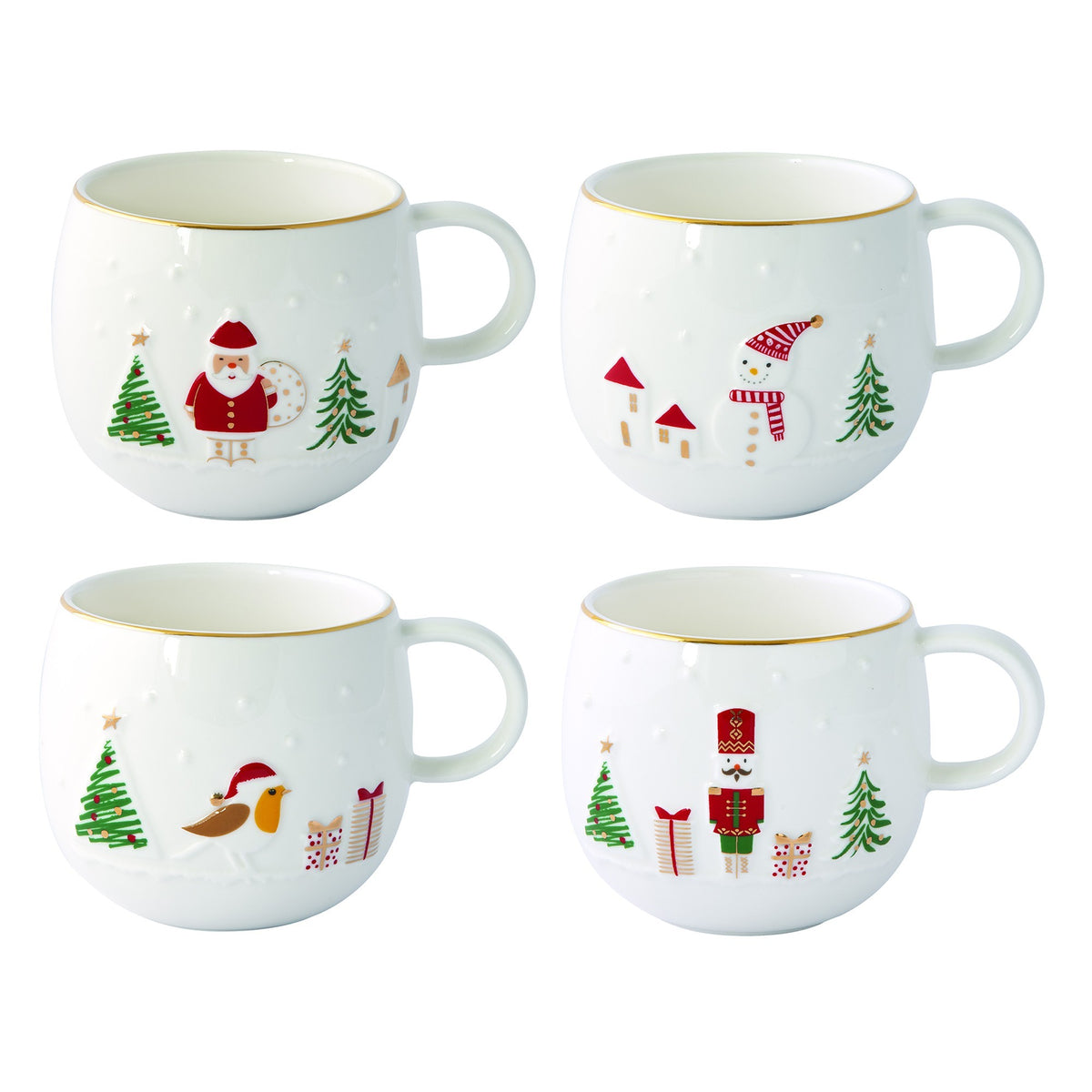 LET IT SNOW KRŪZE 400ML, 4 VEIDI, PORCELĀNS