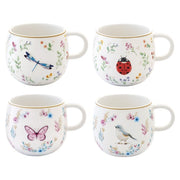 FANCY GARDEN KRŪZE 400ML, 4 DIZAINI, PORCELĀNS