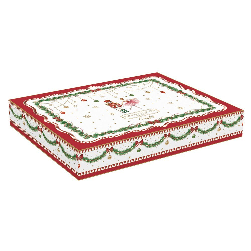 MAGIE DE NOEL SERVĒJAMAIS TRAUKS EGLE 28X21,5 CM, PORCELĀNS
