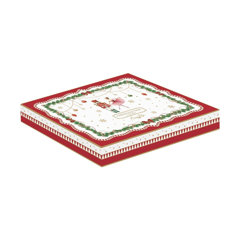 MAGIE DE NOEL SERVĒJAMAIS TRAUKS EGLE 20,5X25,5 CM, PORCELĀNS