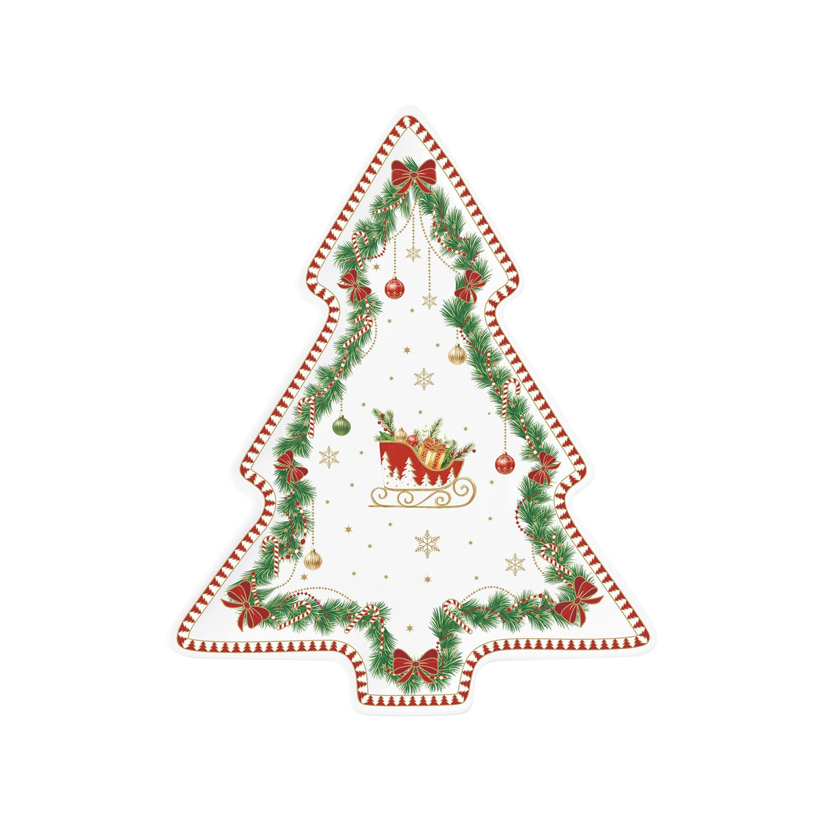 MAGIE DE NOEL SERVĒJAMAIS TRAUKS EGLE 20,5X25,5 CM, PORCELĀNS