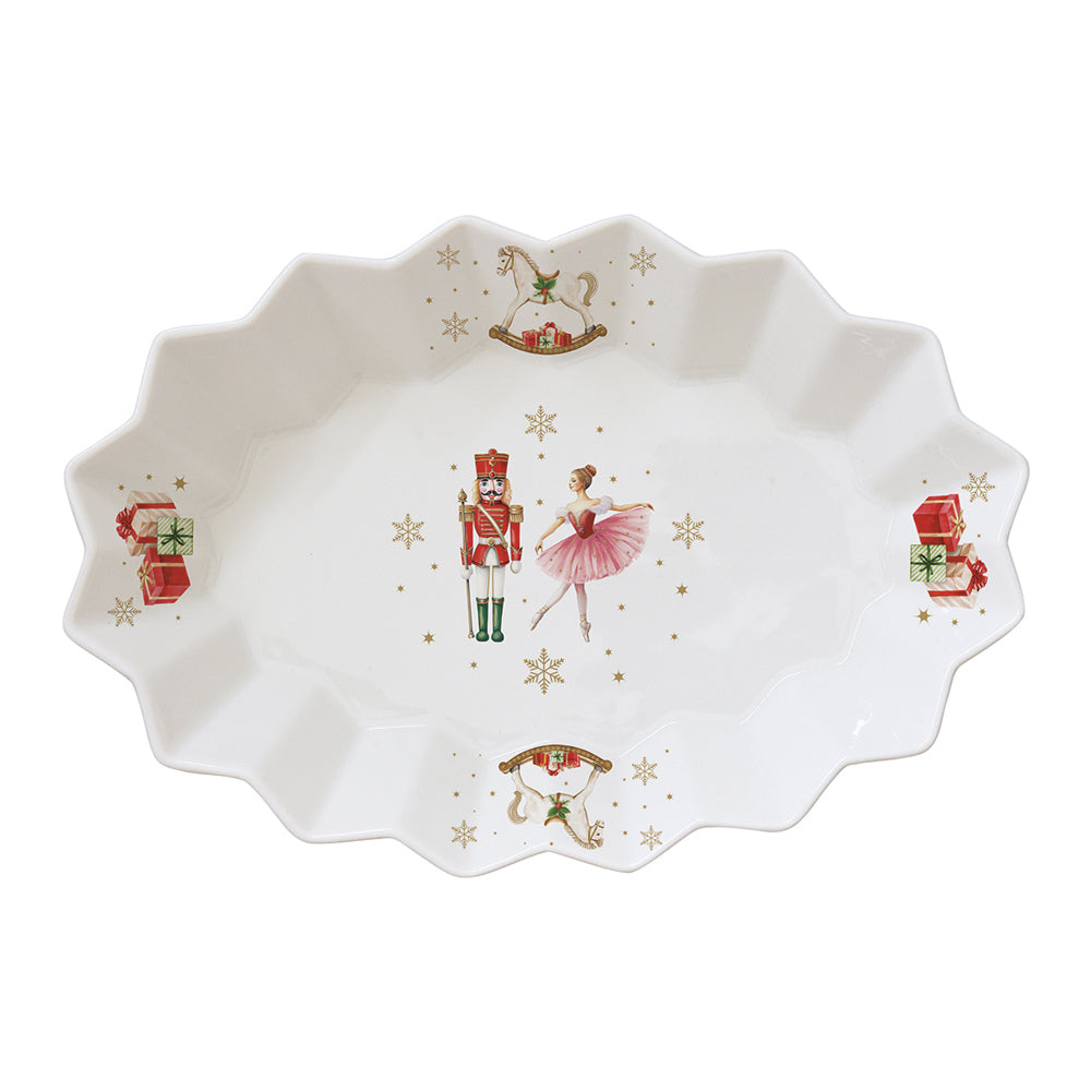 MAGIE DE NOEL SERVĒJAMAIS TRAUKS 25X17 CM, PORCELĀNS