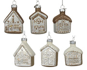 EGĻU ROTĀJUMS - MĀJIŅA 4,5X3,5 H7,5 CM, 6 VEIDI, STIKLS