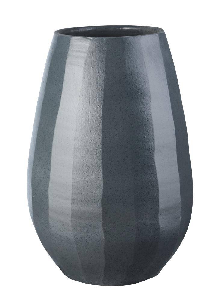 Ваза «Клифф», высота 45 см, диаметр 33 см, цвет антрацит.
