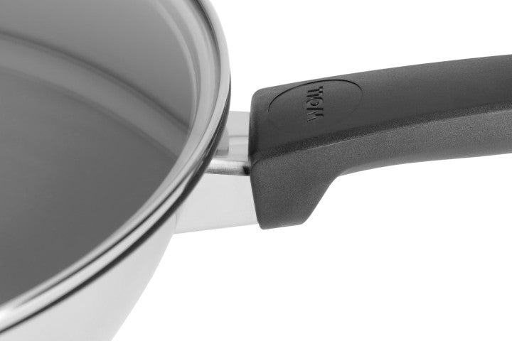 WOK СКОВОРОДА CONCEPT ИЗ НЕРЖАВЕЮЩЕЙ СТАЛИ С КРЫШКОЙ, 30СМ, ДЛЯ ИНДУКЦИИ