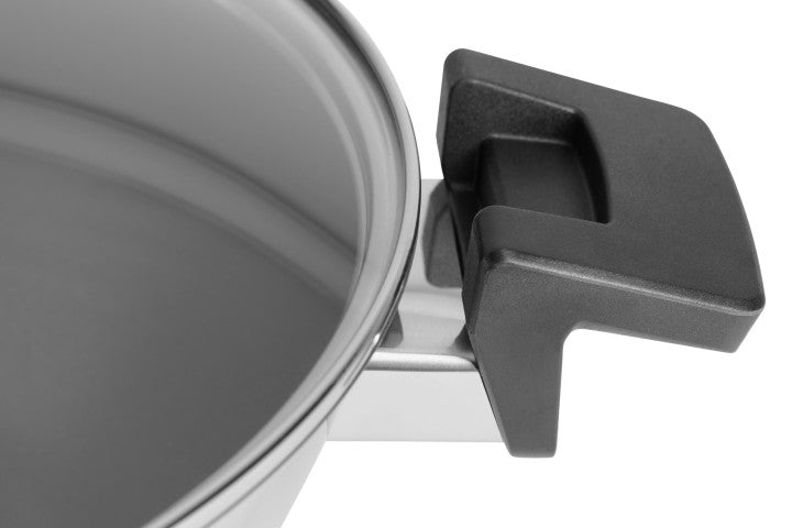 WOK СКОВОРОДА CONCEPT ИЗ НЕРЖАВЕЮЩЕЙ СТАЛИ С КРЫШКОЙ, 30СМ, ДЛЯ ИНДУКЦИИ