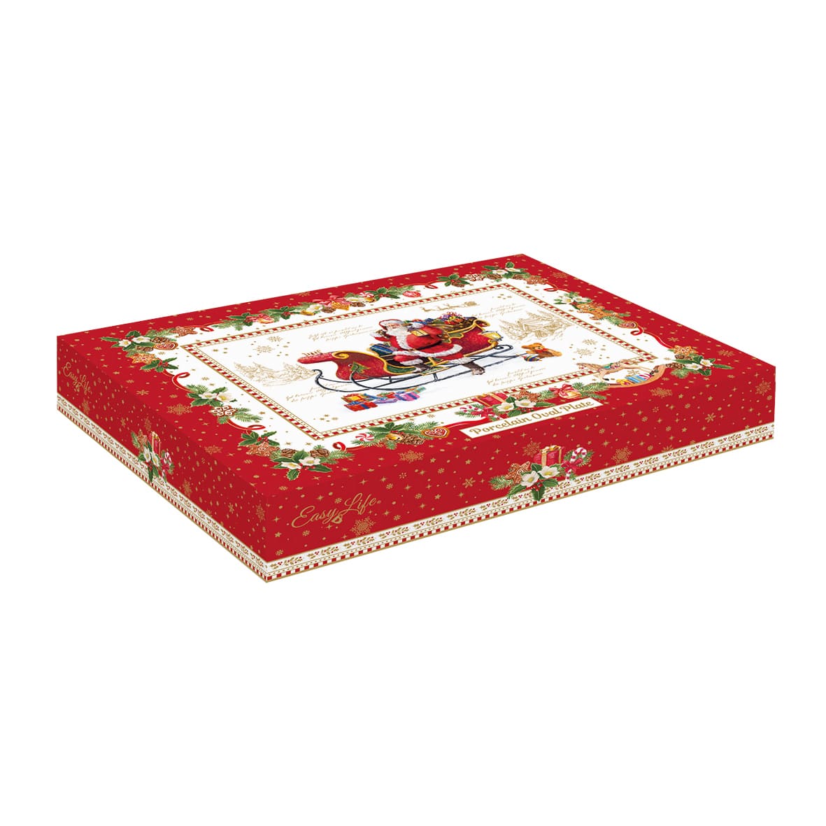 CHRISTMAS MEMORIES ŠĶĪVIS 25X17CM, OVĀLS, PORCELĀNS