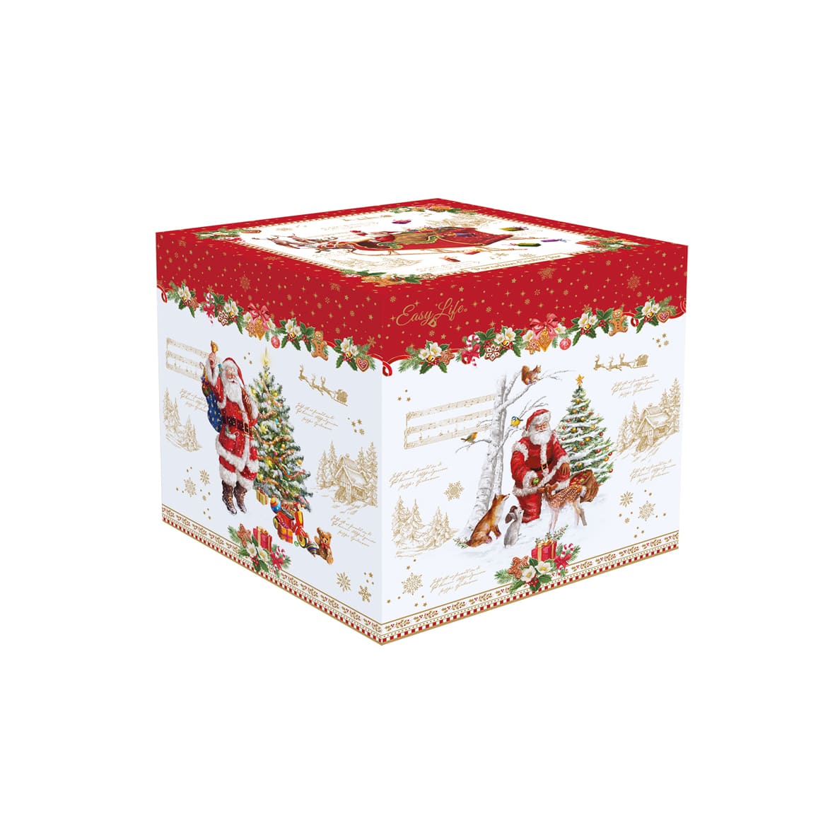 CHRISTMAS MEMORIES SERVĒJAMAIS TRAUKS-BUMBA D18X23CM, PORCELĀNS