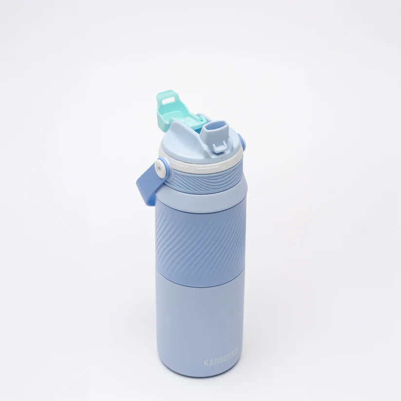 DUPLA INSULATED 2 IN 1,ŪDENS PUDELE 750ML, AR,SILIKONA JOSLU, GAIŠI ZILA,,NER.TĒR.