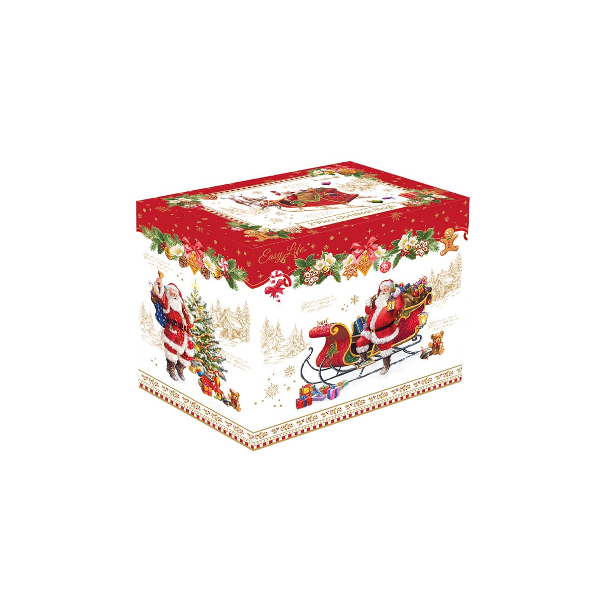 CHRISTMAS MEMORIES TRAUKS SERVĒŠANAI 14x8x10CM, RAGAVAS, PORCELĀNS