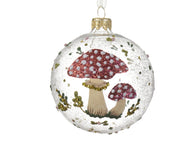 EGĻU ROTĀJUMS - BUMBA AR MUŠMIRI CAURSPĪDĪGA, 8 CM, STIKLS