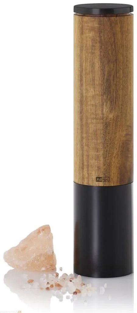 EMILL.5 ELEKTRISKĀS,DZIRNAVIŅAS H22CM, D5.1CM,,MELNS, AKĀCIJAS,KOKS/NER.TĒR.