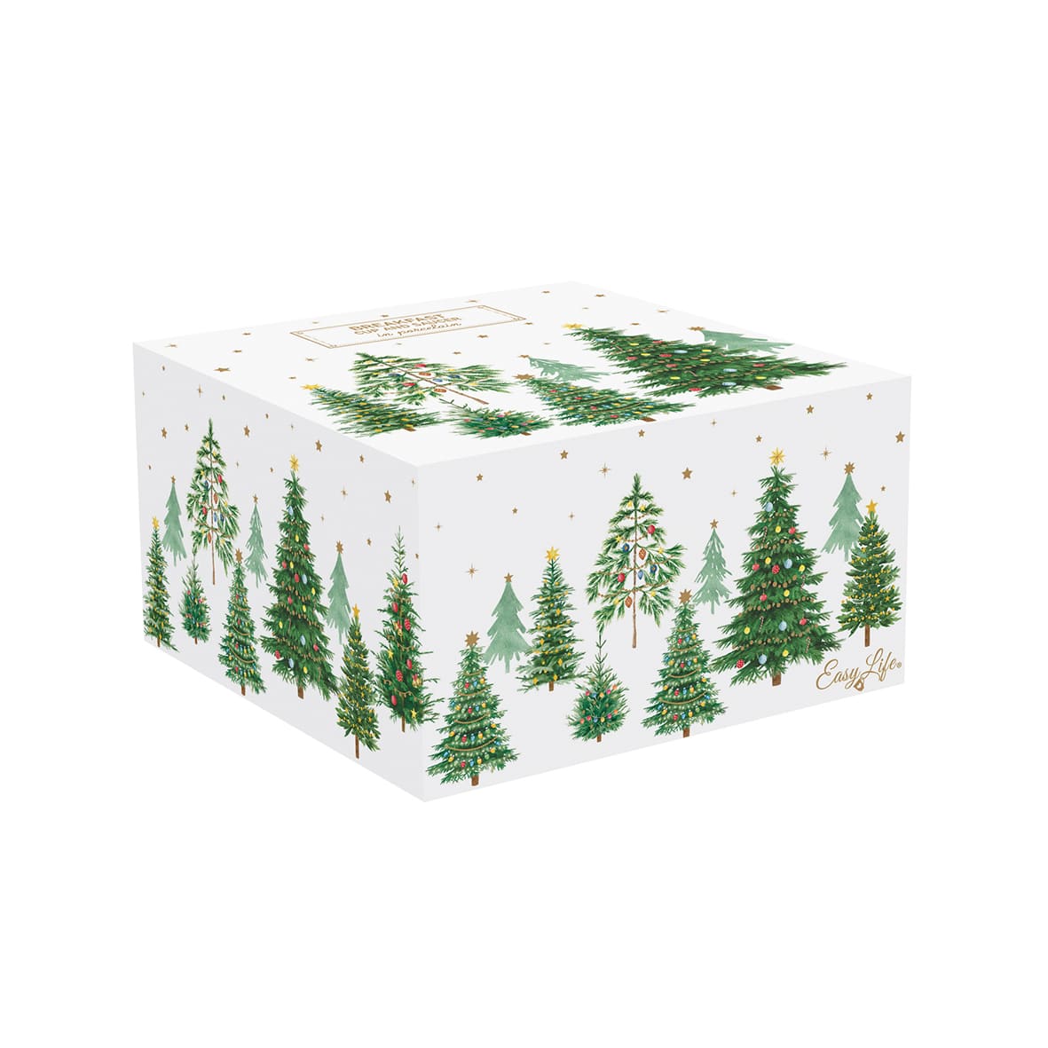 FESTIVE TREES TASE AR APAKŠTASI 400 ML, PORCELĀNS