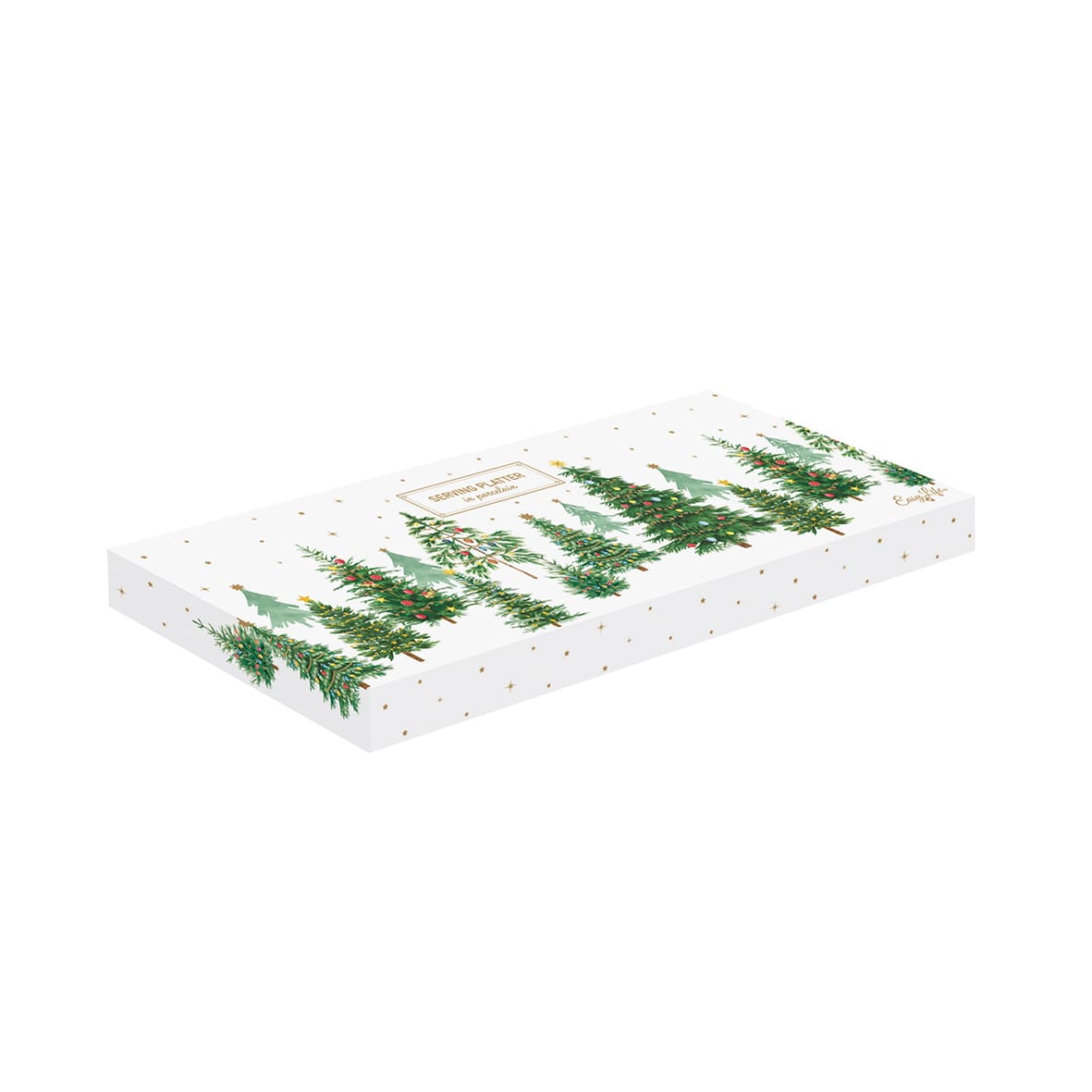 FESTIVE TREES ŠĶĪVIS SERVĒŠANAI 35X14CM, PORCELĀNS