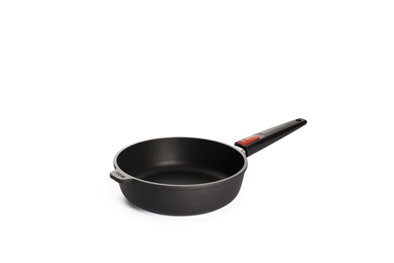 NOWO TITANIUM INDUCTION DZIĻĀ PANNA 24CM AR NOŅEM. ROKT., INDUKCIJAI