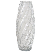 FRILLS VĀZE 35 CM, CAURSPĪDĪGA, STIKLS