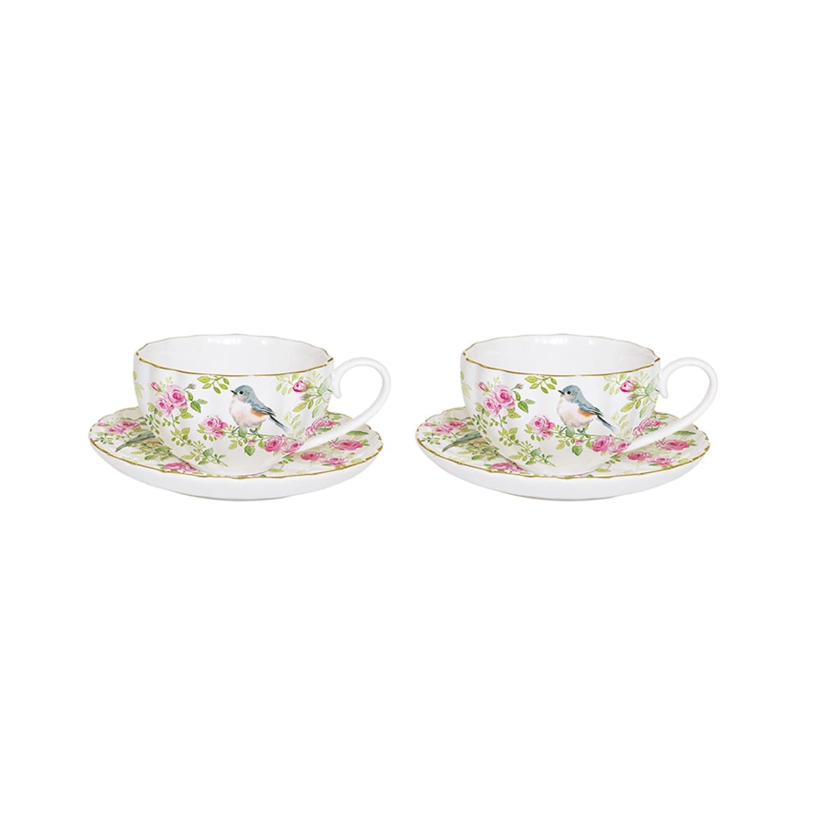 SPRING TIME ESPRESSO TASE AR APAKŠTASI, 100 ML, 2 GB, PORCELĀNS