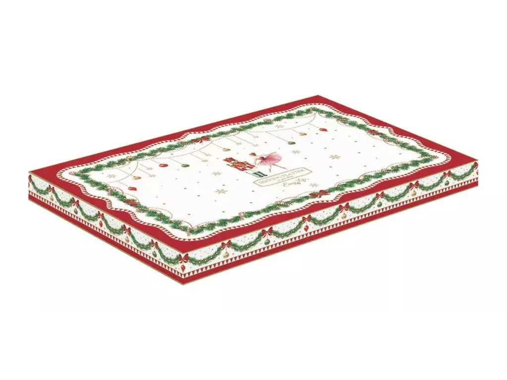 MAGIE DE NOEL OVĀLS ŠĶĪVIS 35X23,5 CM, PORCELĀNS