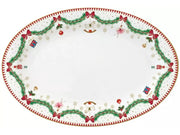 MAGIE DE NOEL OVĀLS ŠĶĪVIS 35X23,5 CM, PORCELĀNS