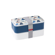 GEOMETRIC PUSDIENU KASTĪTE 1200 ML, ZILA, PP