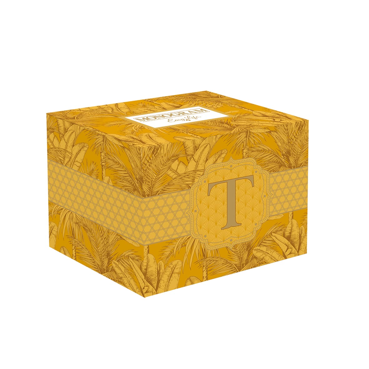 MONOGRAM T KRŪZE 350 ML, PORCELĀNS, DĀVANU KASTĒ