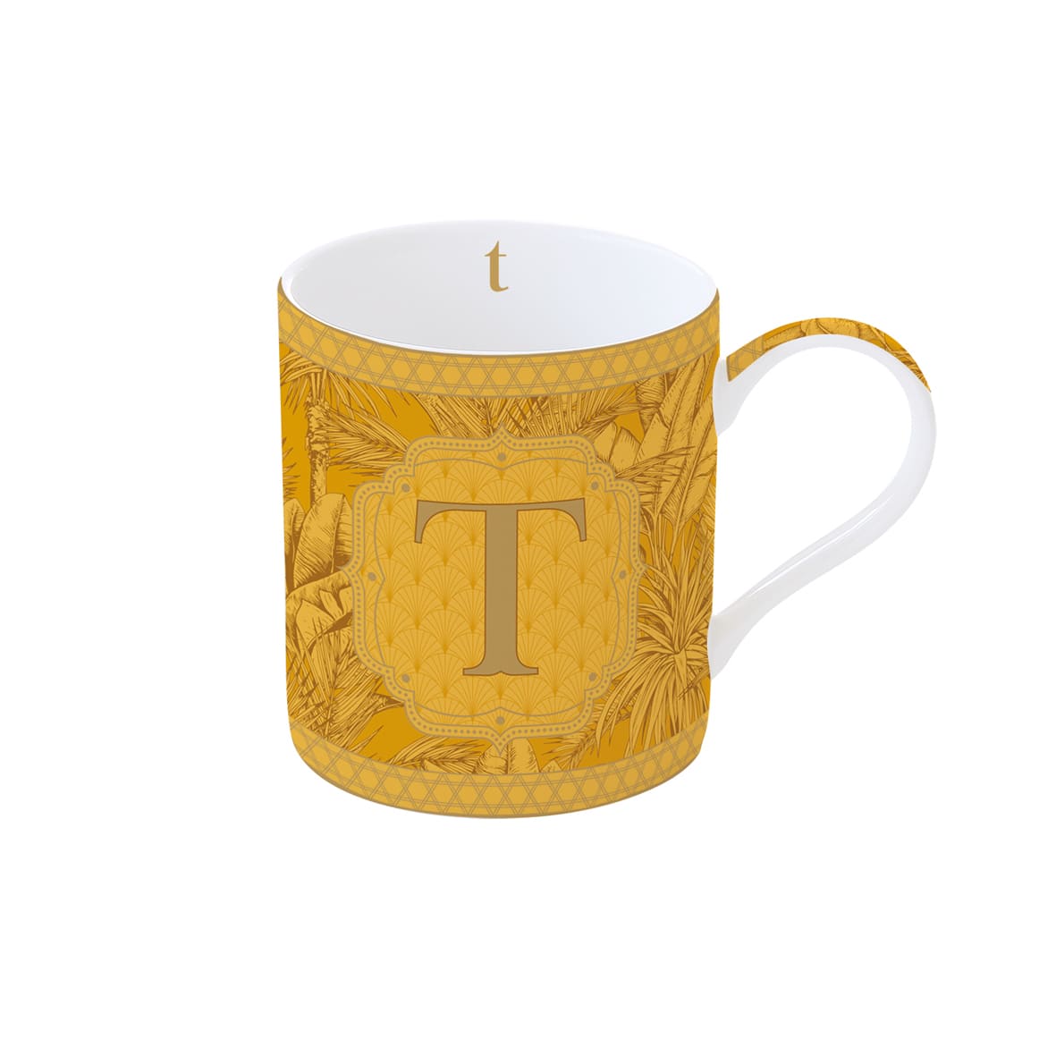 MONOGRAM T KRŪZE 350 ML, PORCELĀNS, DĀVANU KASTĒ