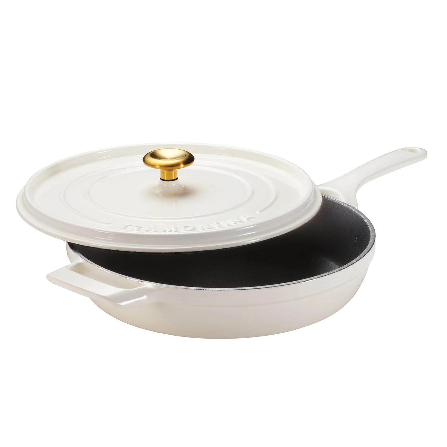 ČUGUNA PANNA AR VĀKU 30CM, 3.8L, LATTE
