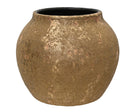 TERRACOTTA VĀZE 20, H16 CM , ZELTA