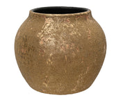 TERRACOTTA VĀZE 20, H16 CM , ZELTA