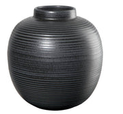 JAPANDI VAAS H29CM, D26.5CM, MUST