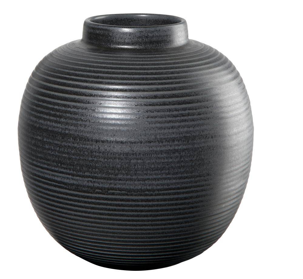 JAPANDI VAAS H29CM, D26.5CM, MUST