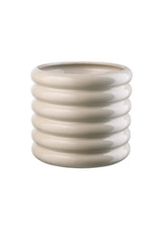 LOOPY VASE-FLOWER POT H19CM, D18CM, SAND COLOR