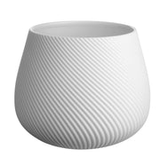 RICA VASE H16CM, D19.7CM, WHITE, PORCELAIN