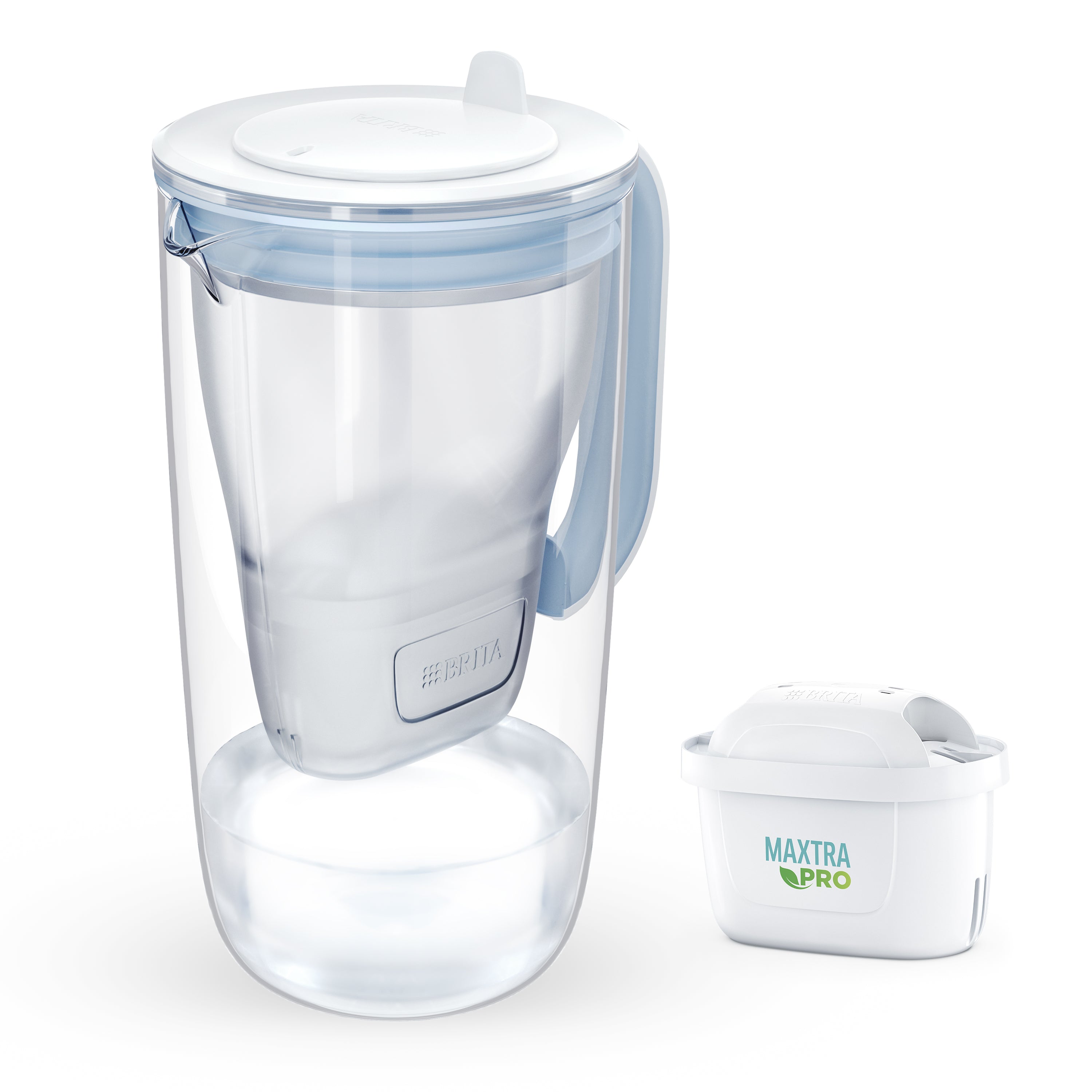 BRITA MXPRO STIKLA ŪDENS FILTRAKRŪZE 2.4L, BALTA