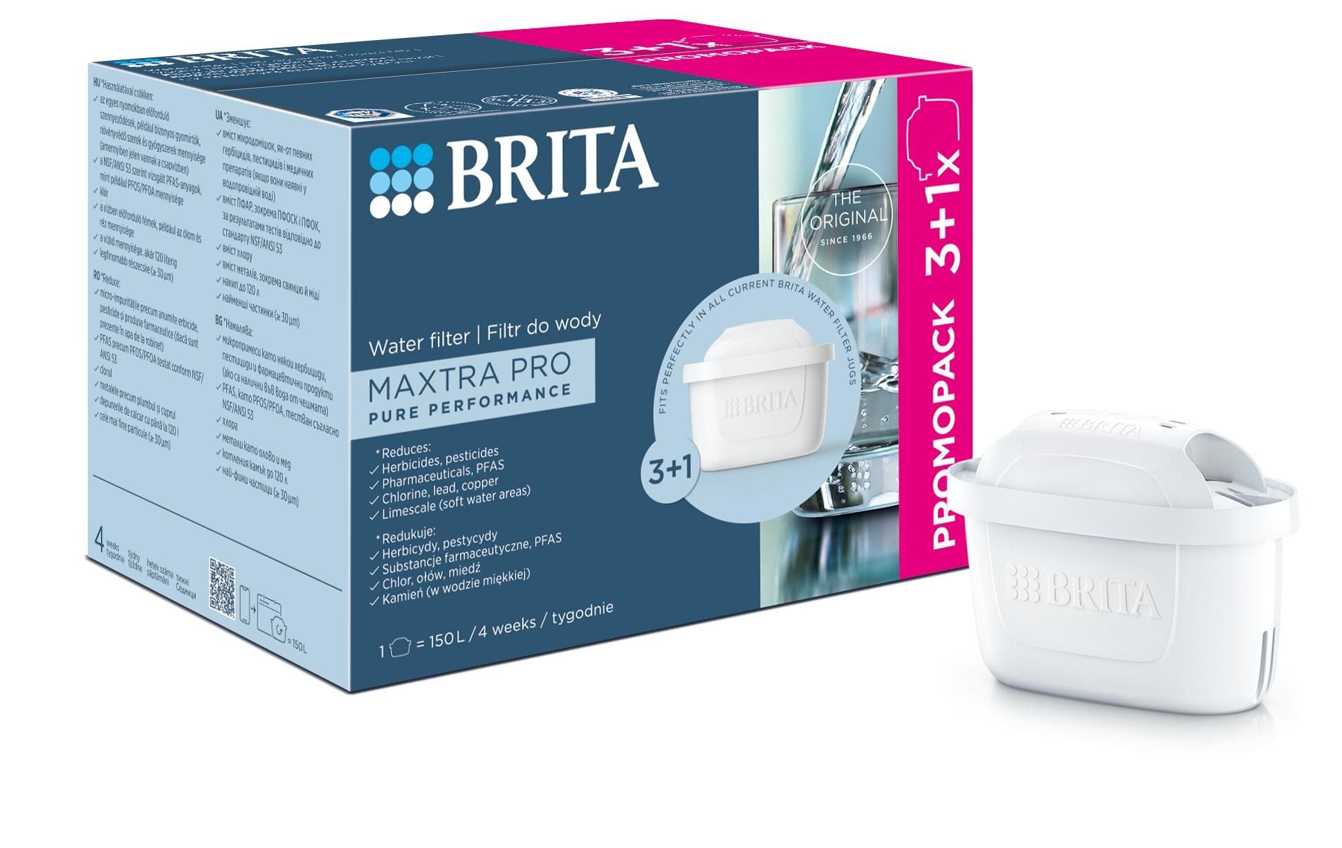 BRITA MXPRO PRO PURE PERFORMANCE FILTRA KĀRTRIDŽS 3+1