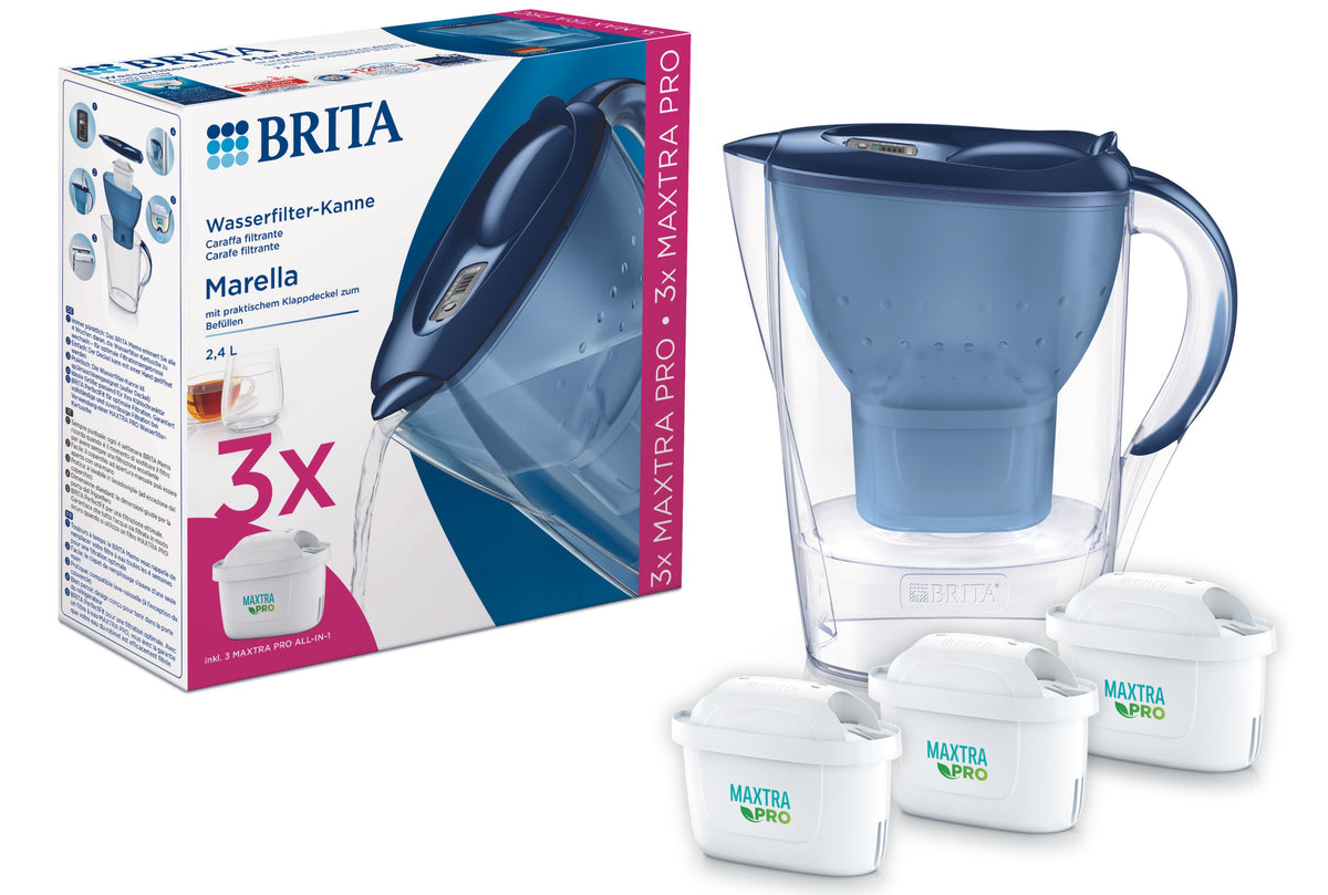 MARELLA  ŪDENS FILTRAKRŪZE 2,4 L, +3 KAPSULAS, ZILA