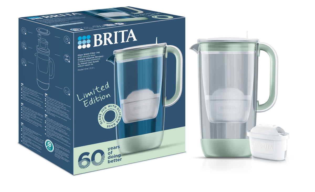 BRITA KLAASIST VEEFILTERKANN 2.5L, HELE- ROHELINE