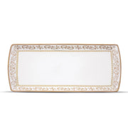 GOLDEN ŠĶĪVIS SERVĒŠANAI 35X15CM, PORCELĀNS, DĀVANU KASTĒ