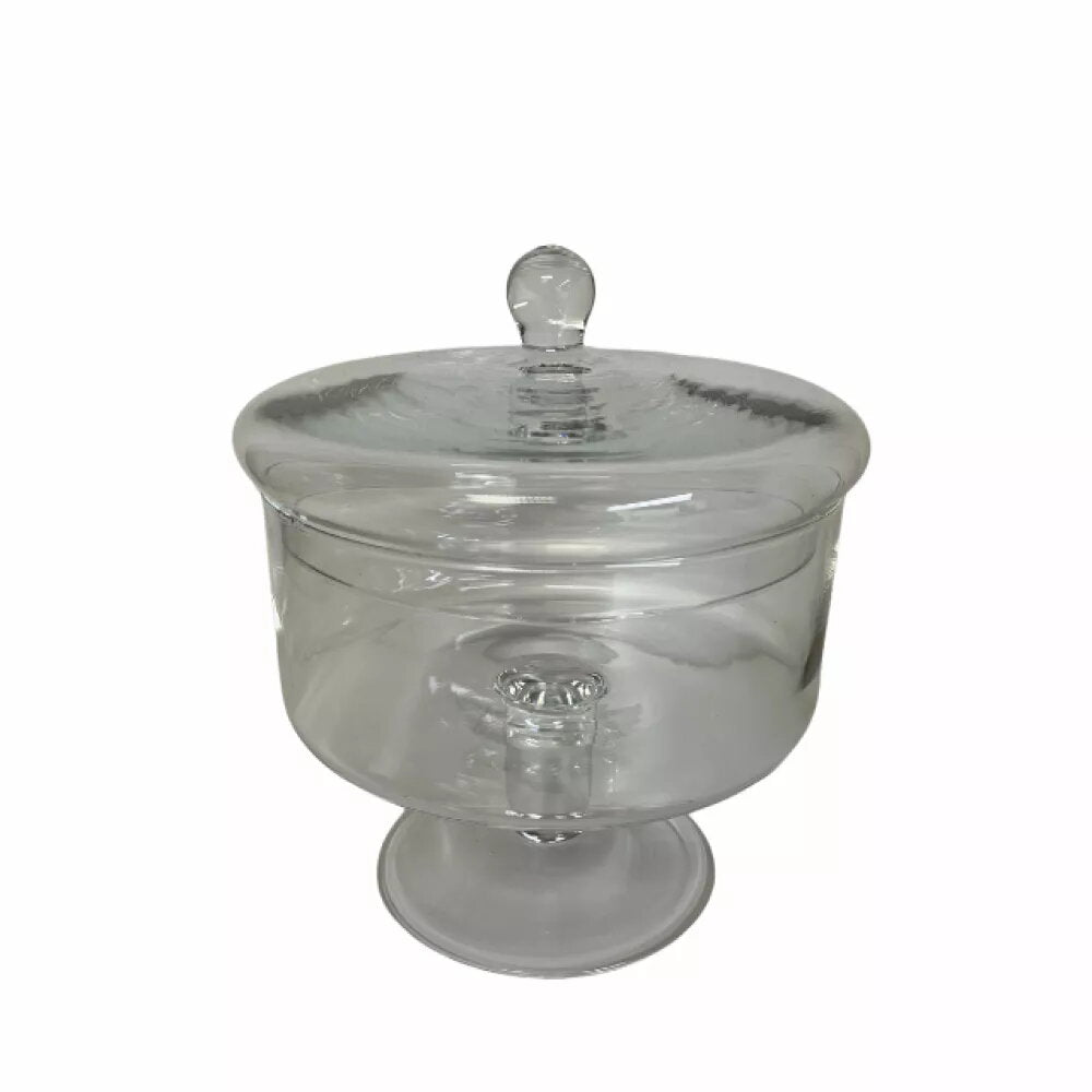 SALDUMU TRAUKS H20CM, D18CM, UZ KĀJAS, AR VĀKU, STIKLS
