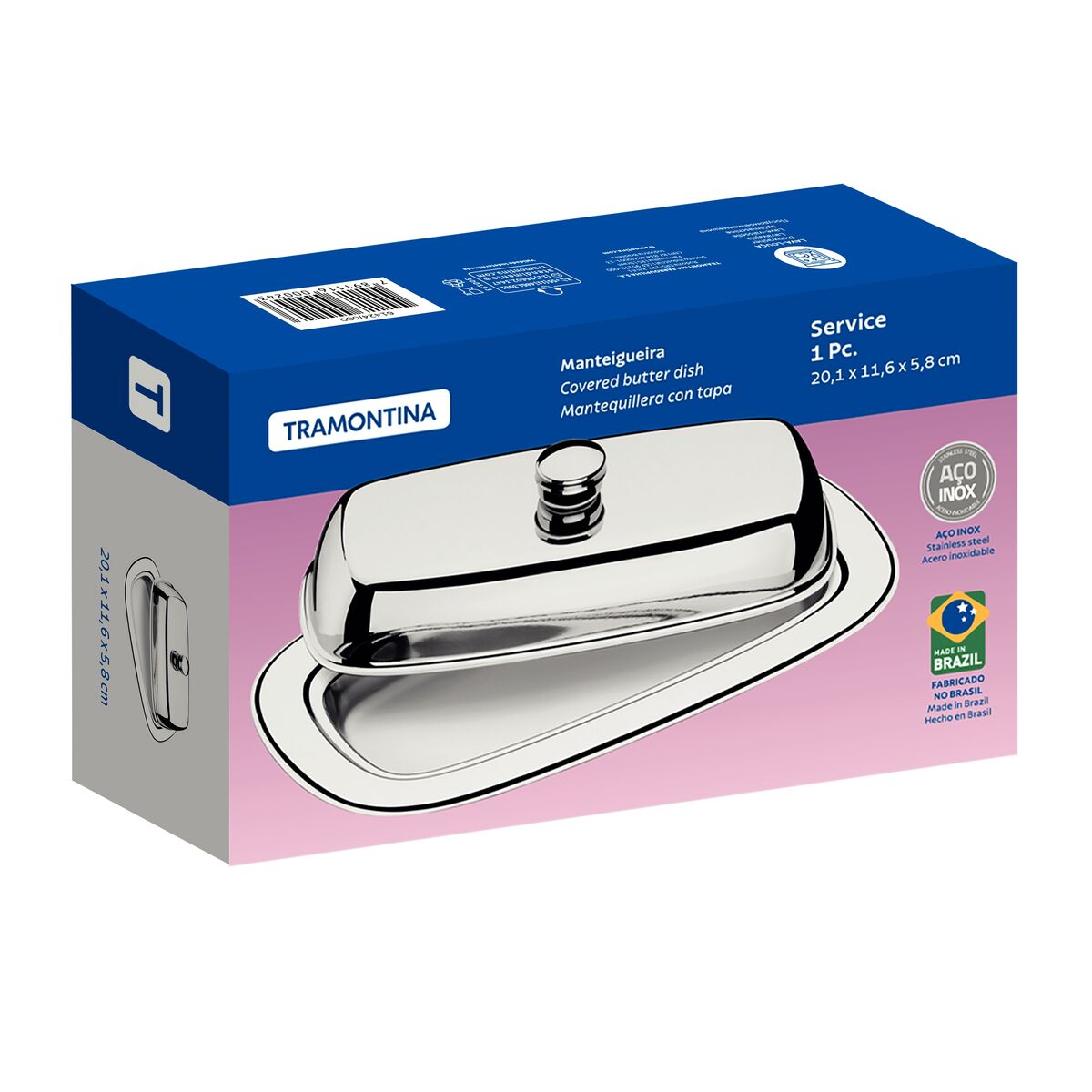 SERVICE BUTTER DISH 20x11.5CM