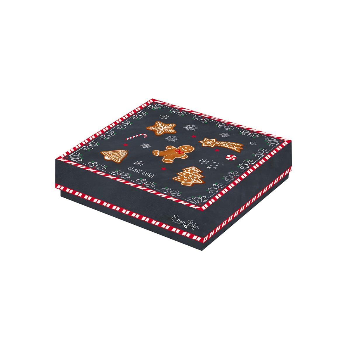 GINGERBREAD BĻODIŅA 13X13 CM, STIKLS