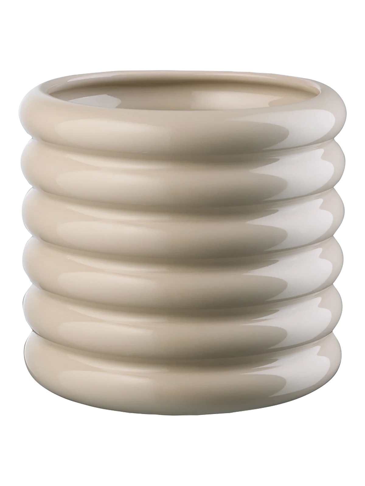 LOOPY VĀZE-PUĶUPODS 21,5 CM H 23 CM, SMILŠKRĀSAS