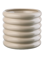 LOOPY VĀZE-PUĶUPODS 21,5 CM H 23 CM, SMILŠKRĀSAS