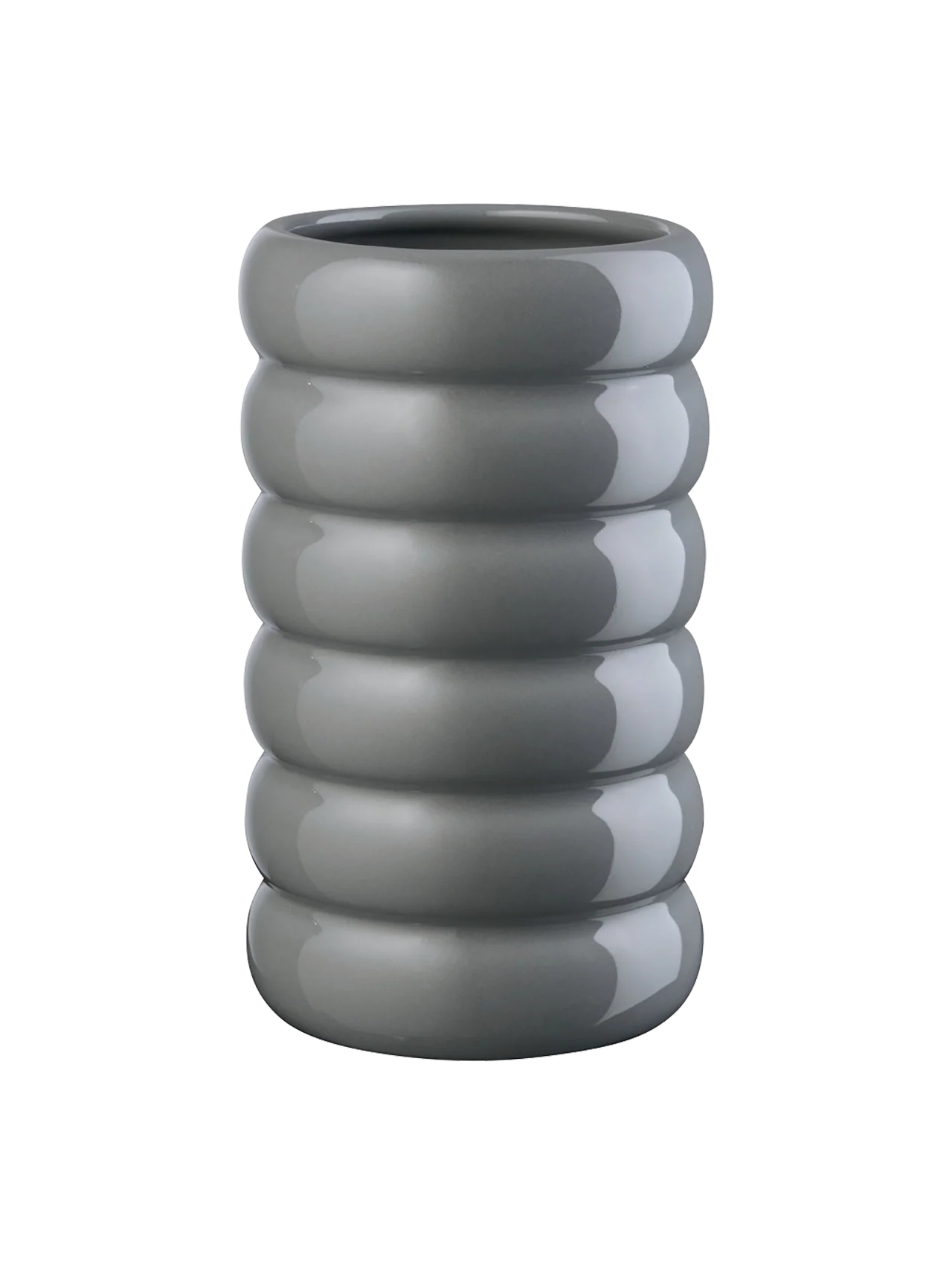 LOOPY VASE H21CM, D10CM, GREY